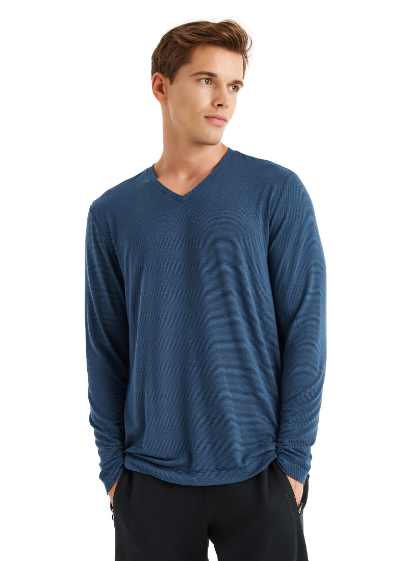 Erkek T-Shirt 40596 - Lacivert - Blackspade