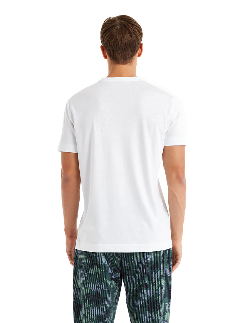 Erkek T-Shirt 40626 - Beyaz - Blackspade (1)