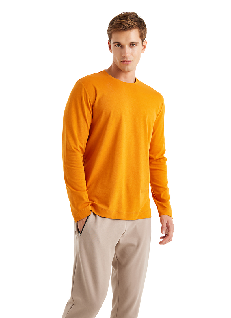 Erkek T-Shirt 40633 - Turuncu - Blackspade