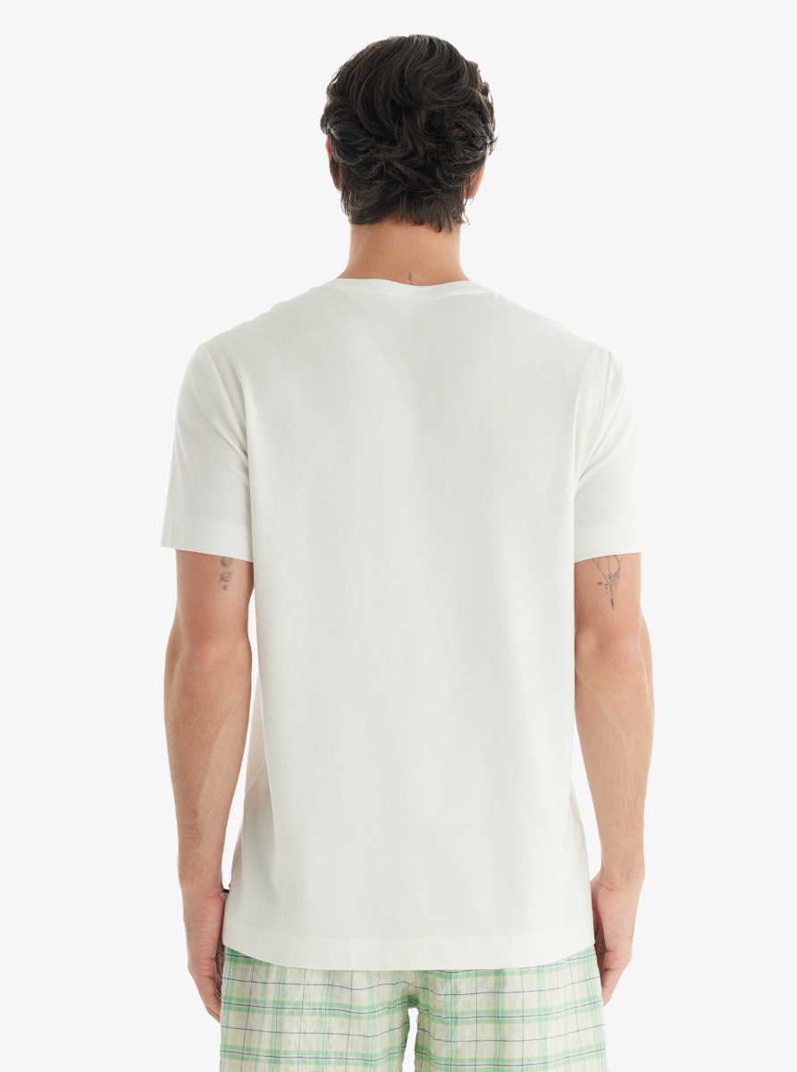 Erkek T-Shirt 40717 - Beyaz - 2