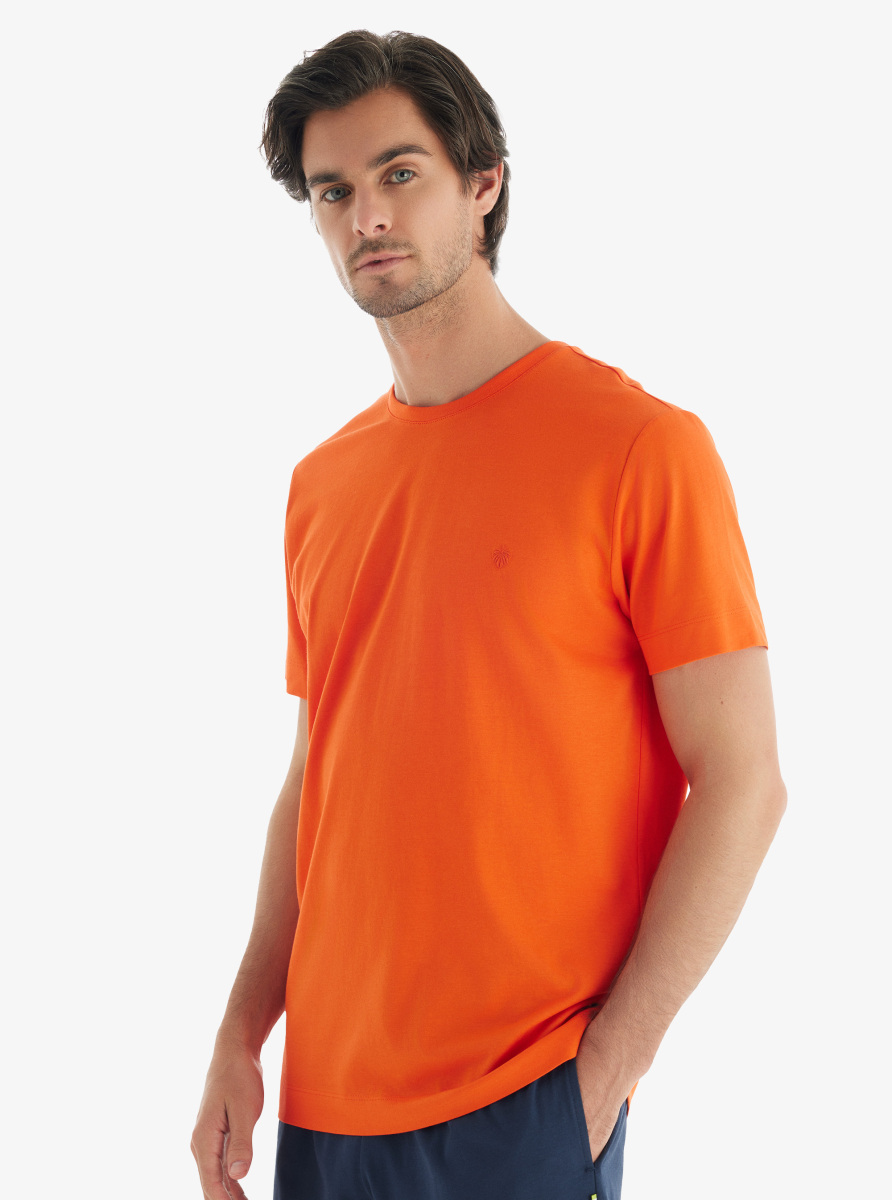 Erkek T-Shirt 40718 - Turuncu - Blackspade