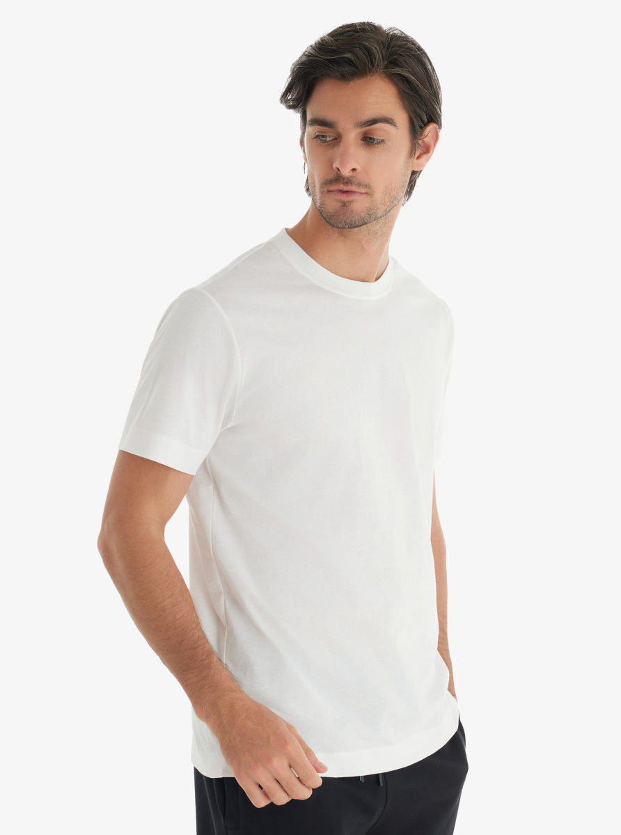 Erkek T-Shirt 40727 - Beyaz - Blackspade