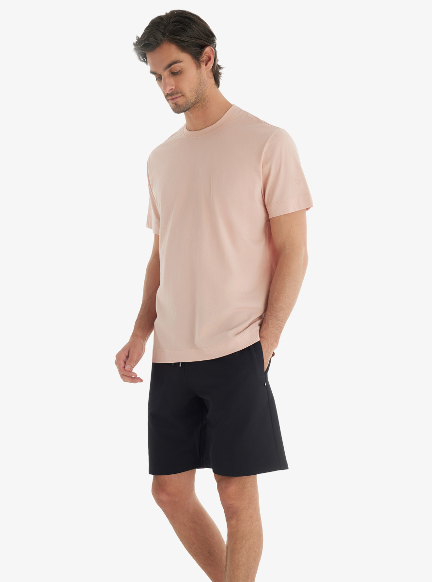 Erkek T-Shirt 40727 - Pudra - Blackspade