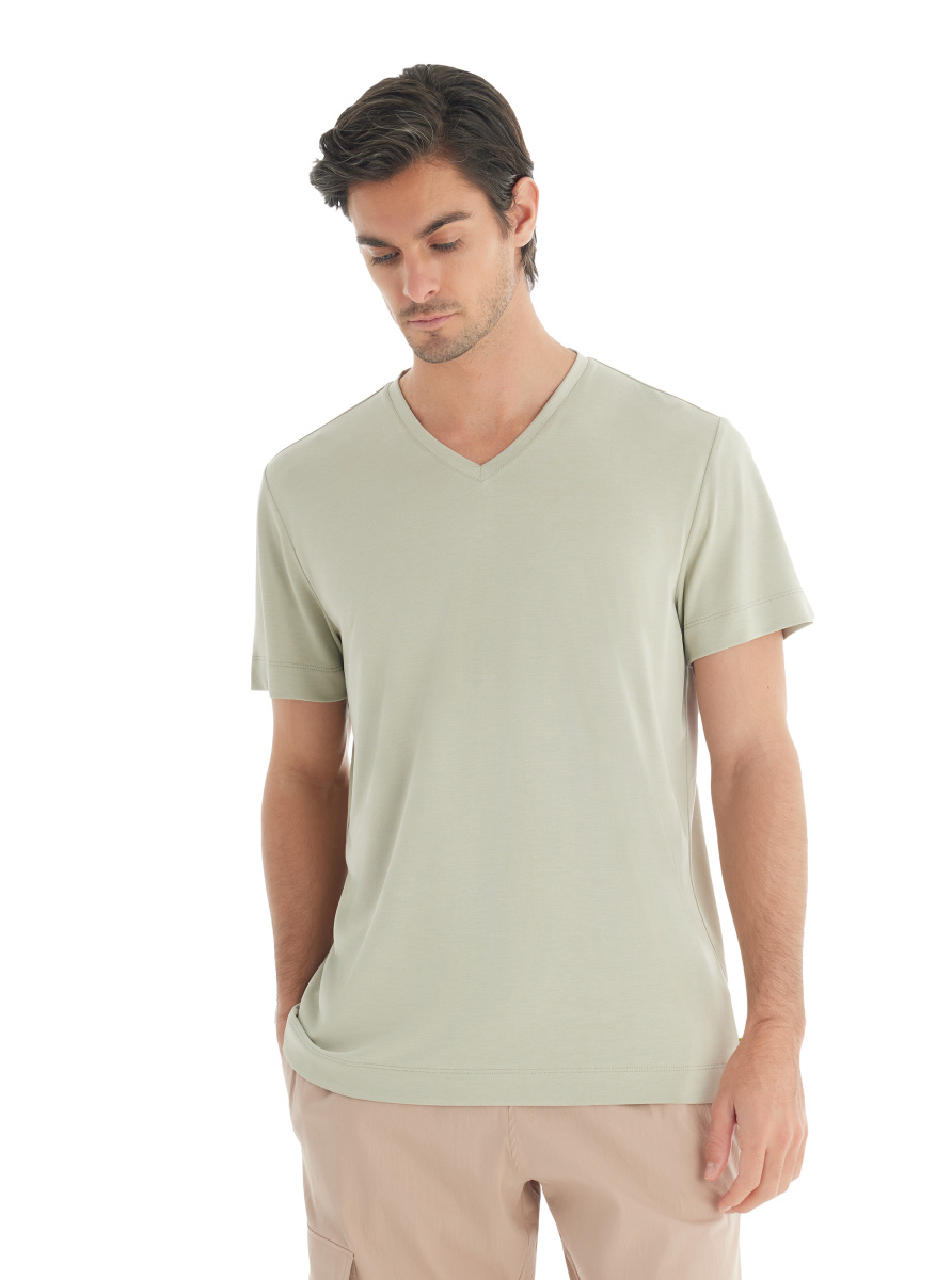 Erkek T-Shirt 40731 - Yeşil - 2