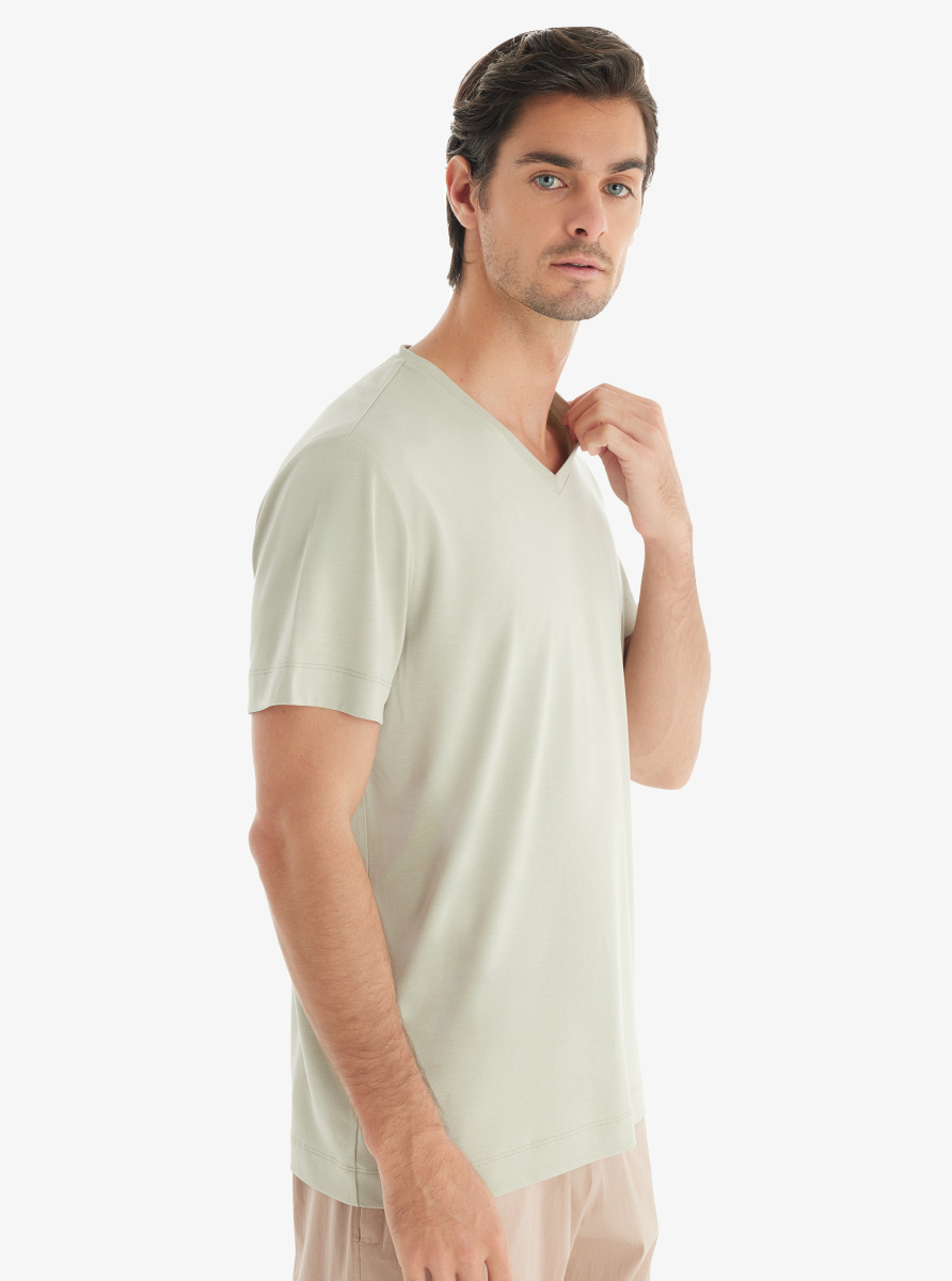 Erkek T-Shirt 40731 - Yeşil - 1
