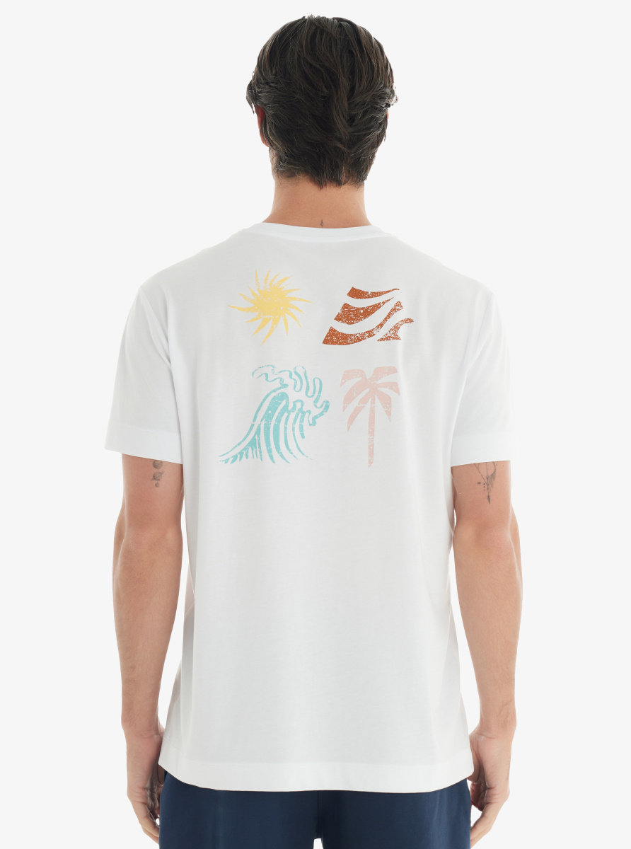 Erkek T-Shirt 40734 - Krem - 2