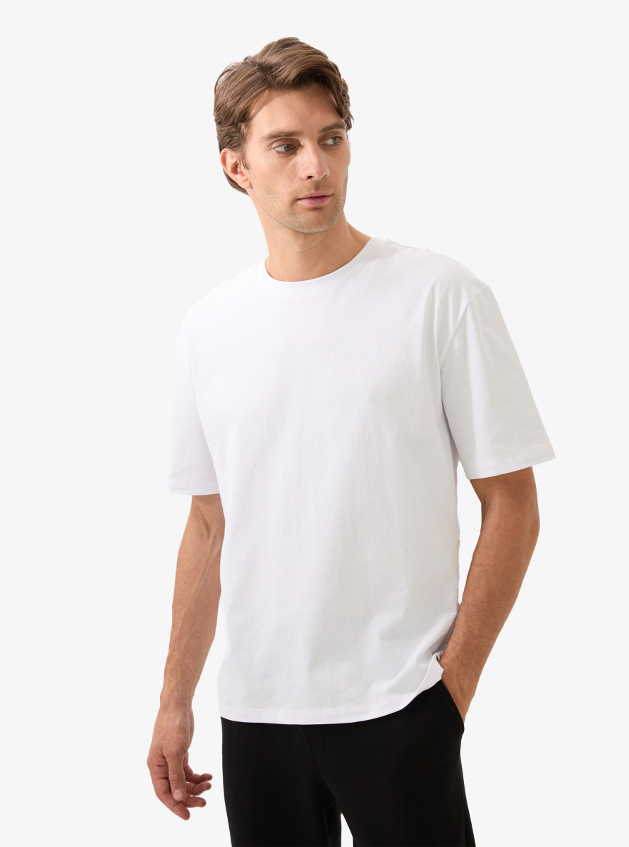 Erkek T-Shirt 40809 - Beyaz - Blackspade (1)