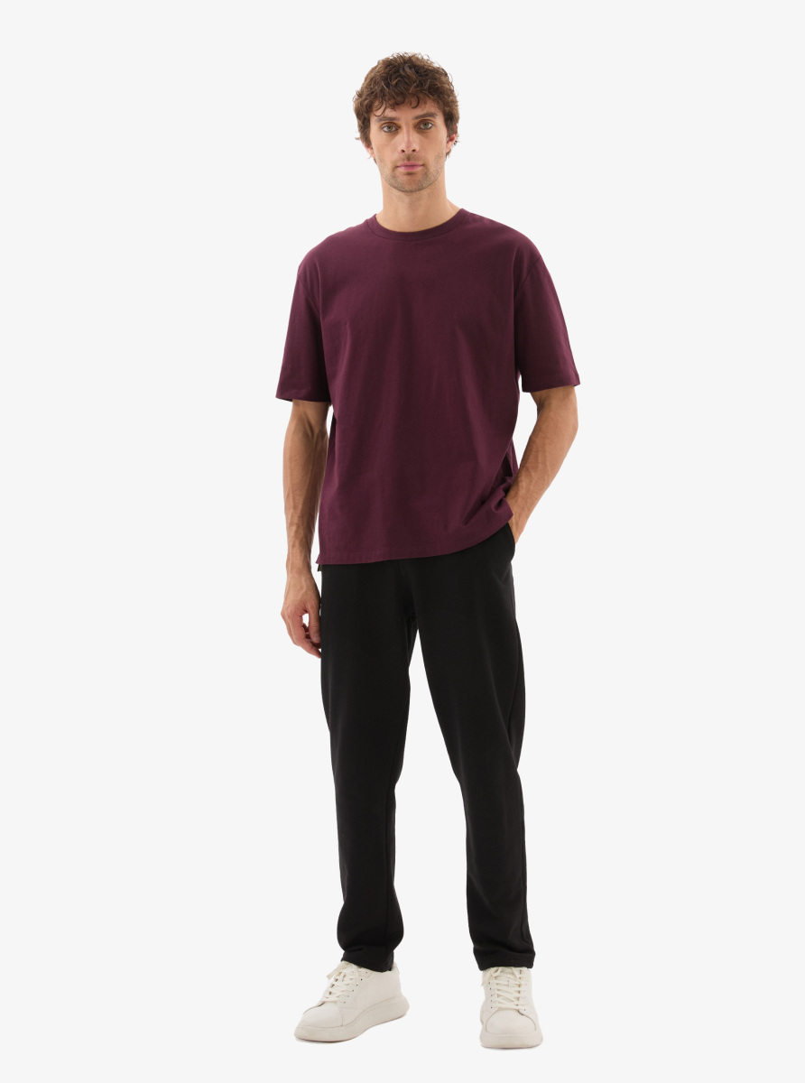 Erkek T-Shirt 40809 - Bordo - 5