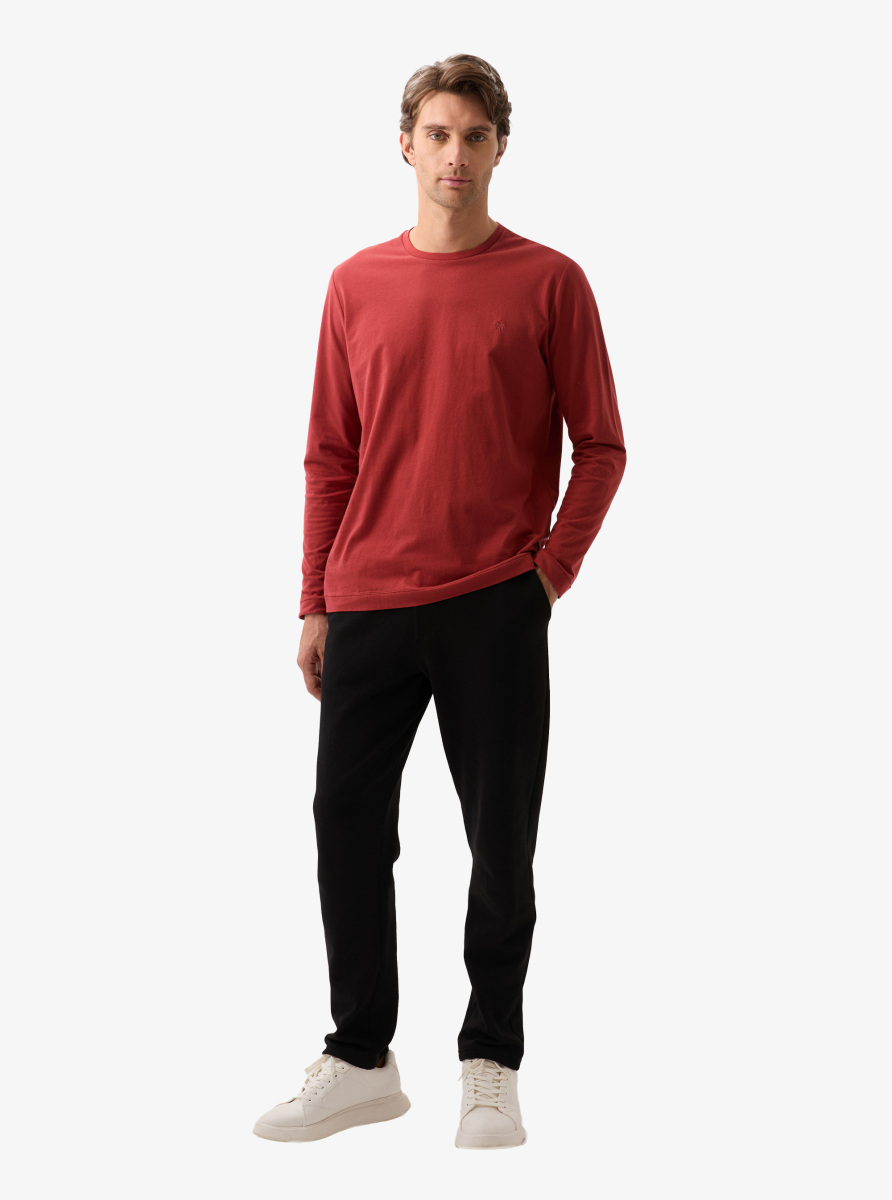 Erkek T-Shirt 40815 - Mürdüm - 4