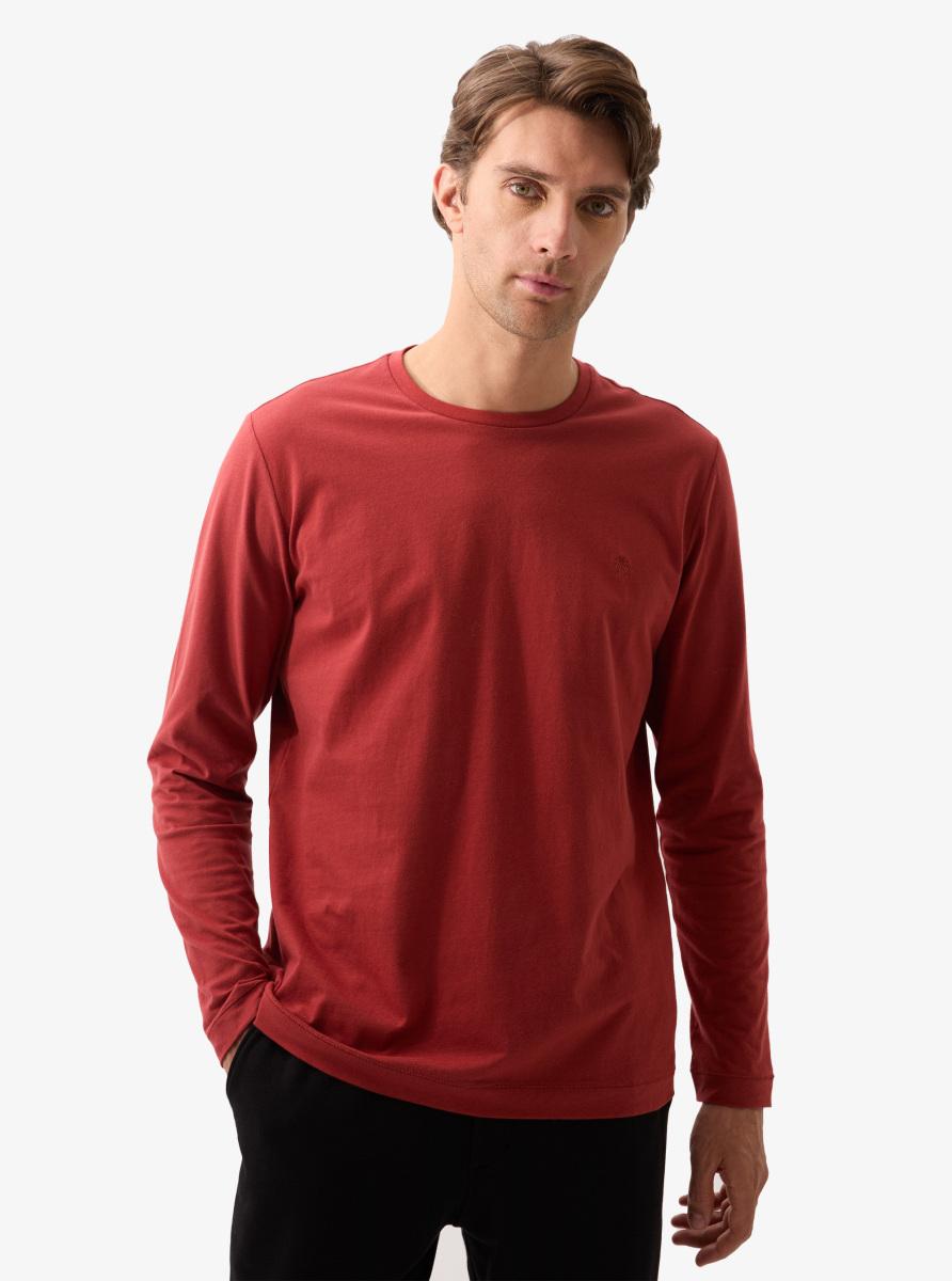 Erkek T-Shirt 40815 - Mürdüm - 1