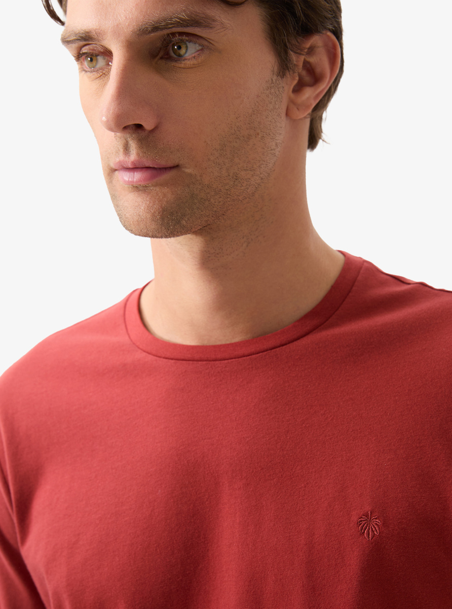 Erkek T-Shirt 40815 - Mürdüm - 3