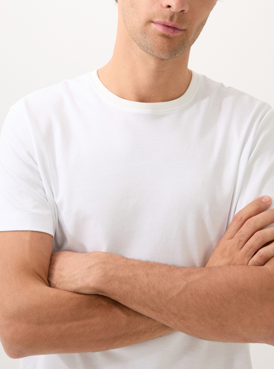 Erkek T-Shirt 40818 - Beyaz - 3