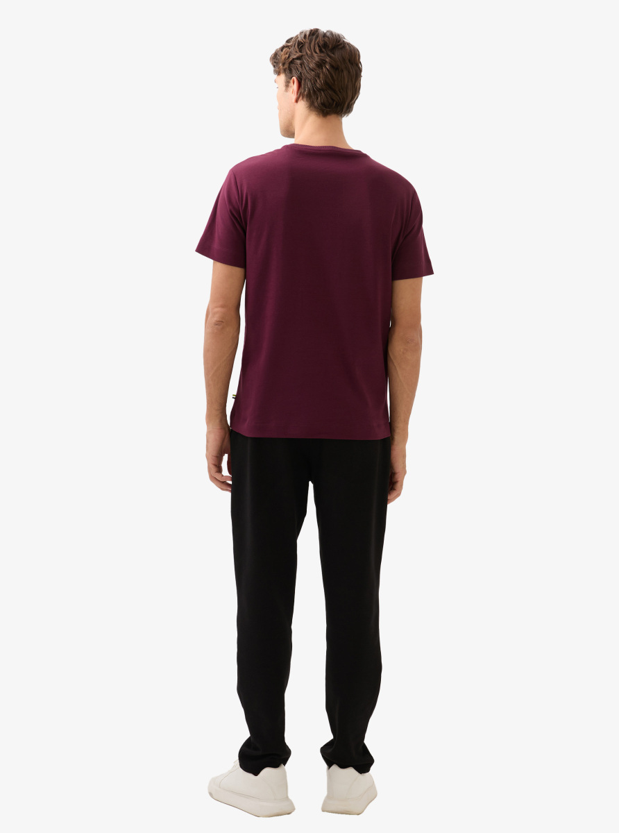 Erkek T-Shirt 40818 - Bordo - 6