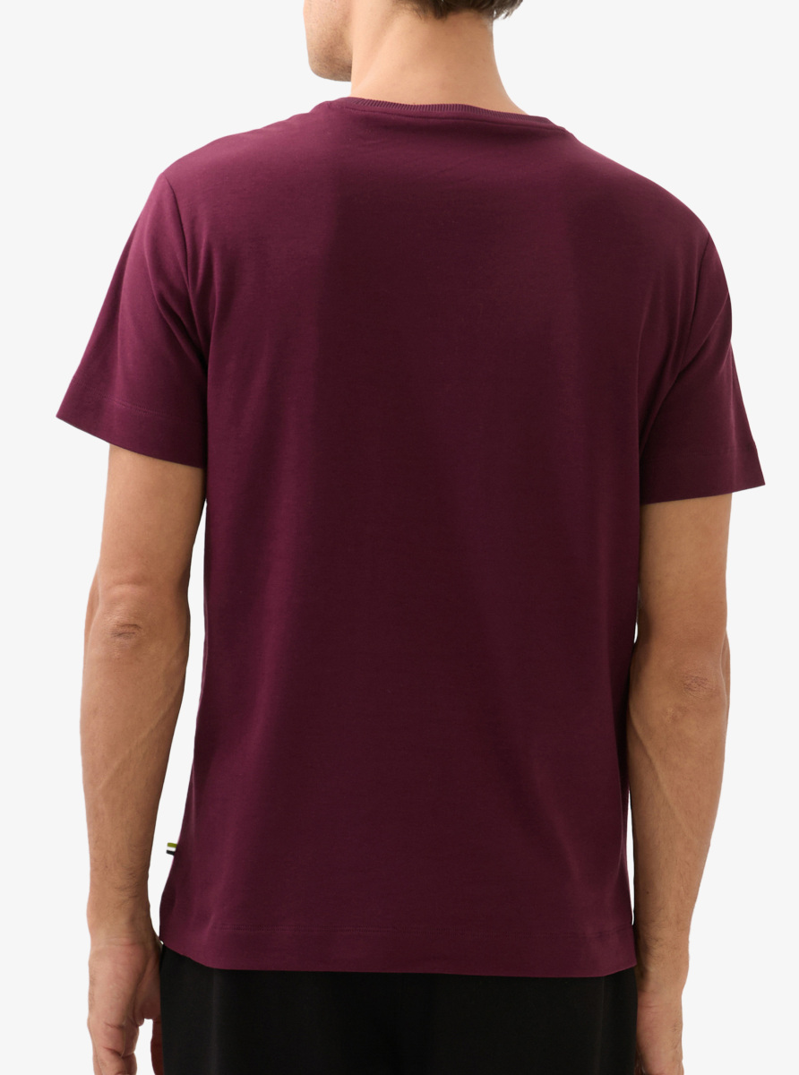 Erkek T-Shirt 40818 - Bordo - 4