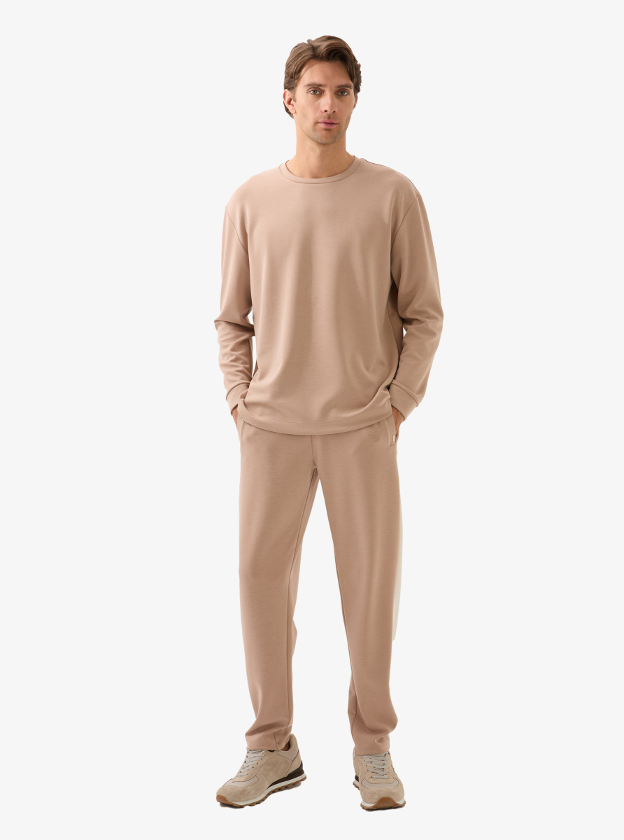 Erkek T-Shirt 40826 - Kahverengi - 4