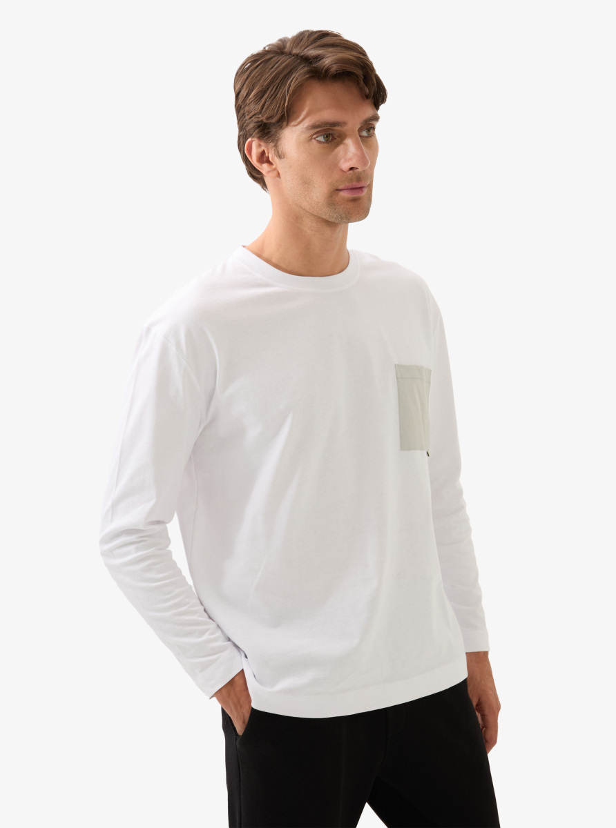 Erkek T-Shirt 40841 - Beyaz - Blackspade