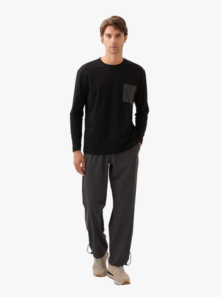 Erkek T-Shirt 40841 - Siyah - 4