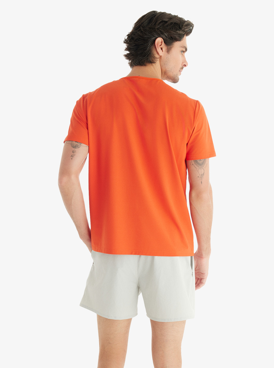 Erkek T-Shirt 70601 - Mercan - 4