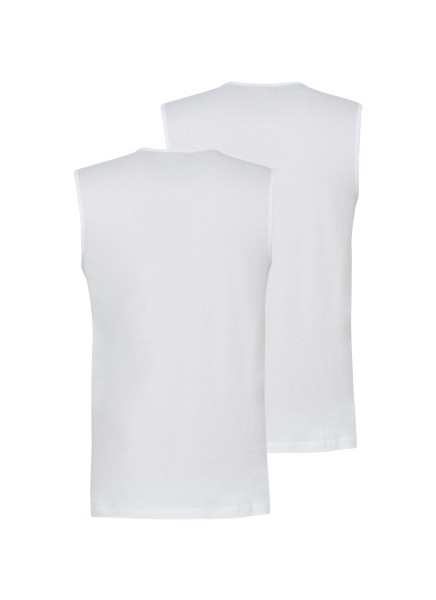 Erkek Atlet 2'li Paket Loose Fit 9227 - Beyaz - Blackspade (1)