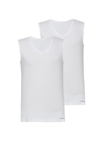 Erkek Atlet 2'li Paket Loose Fit 9227 - Beyaz - Blackspade