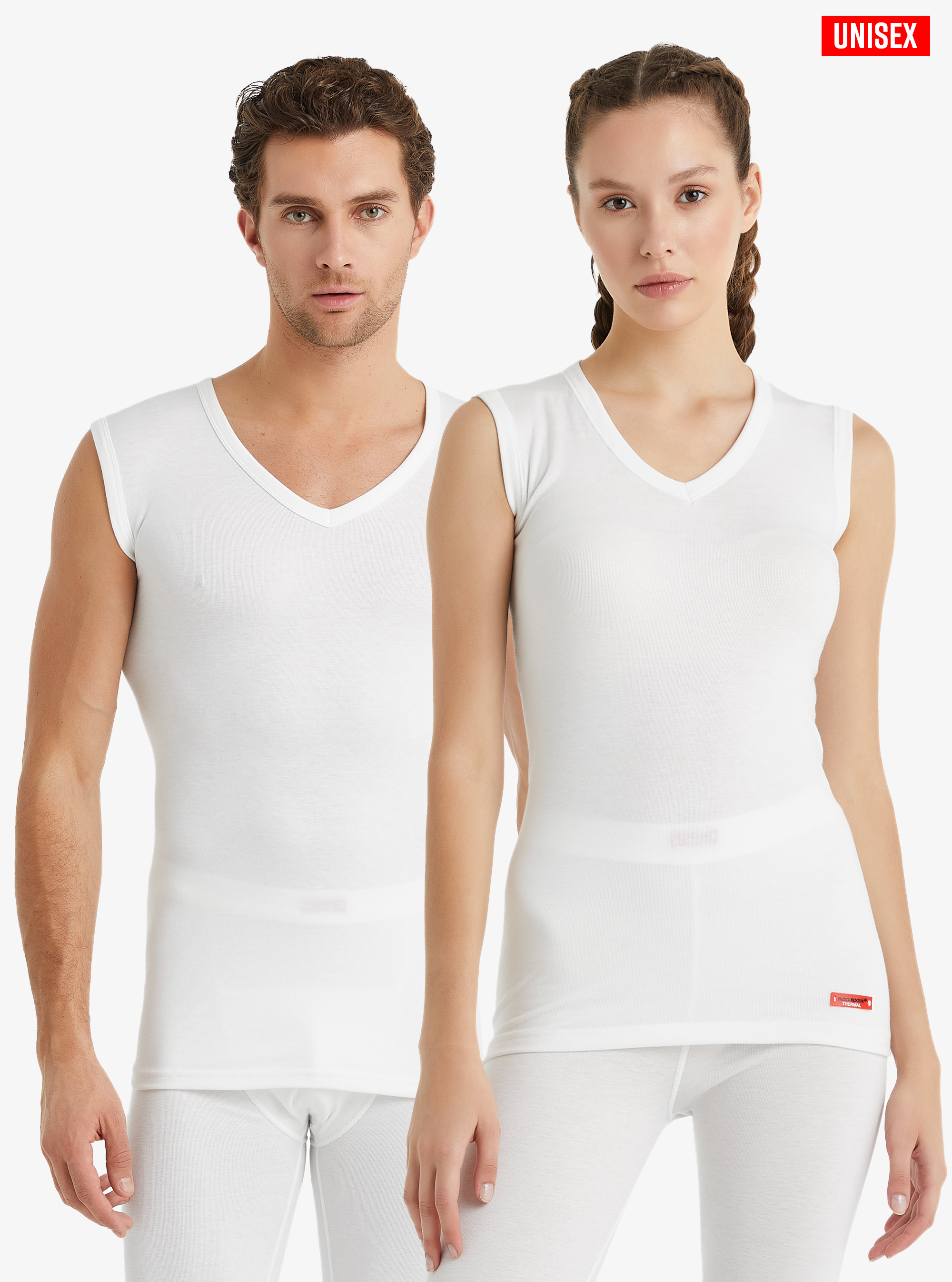 Unisex Termal Tişört 2. Seviye 9243 - Beyaz - 5