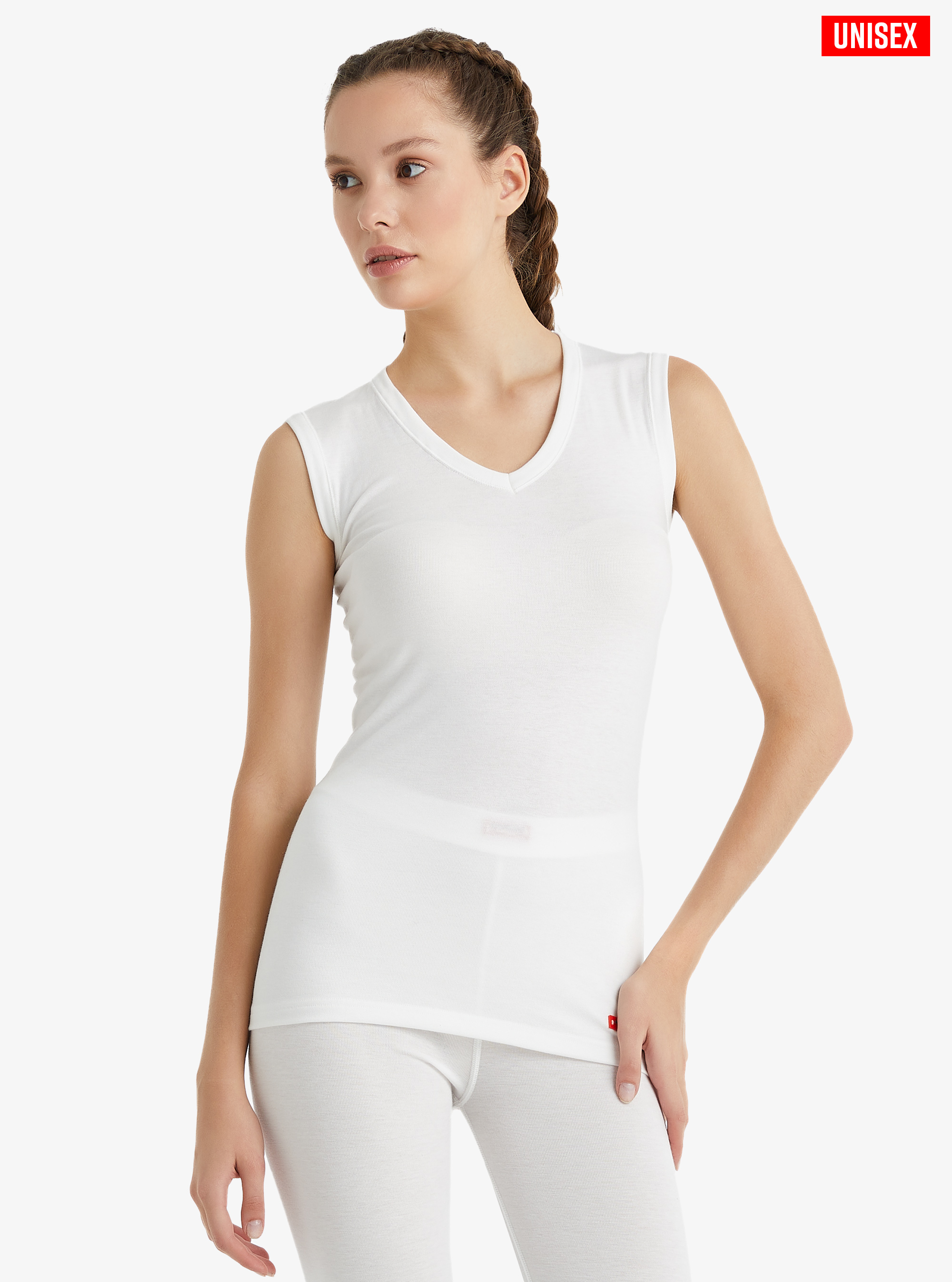 Unisex Termal Tişört 2. Seviye 9243 - Beyaz - 4