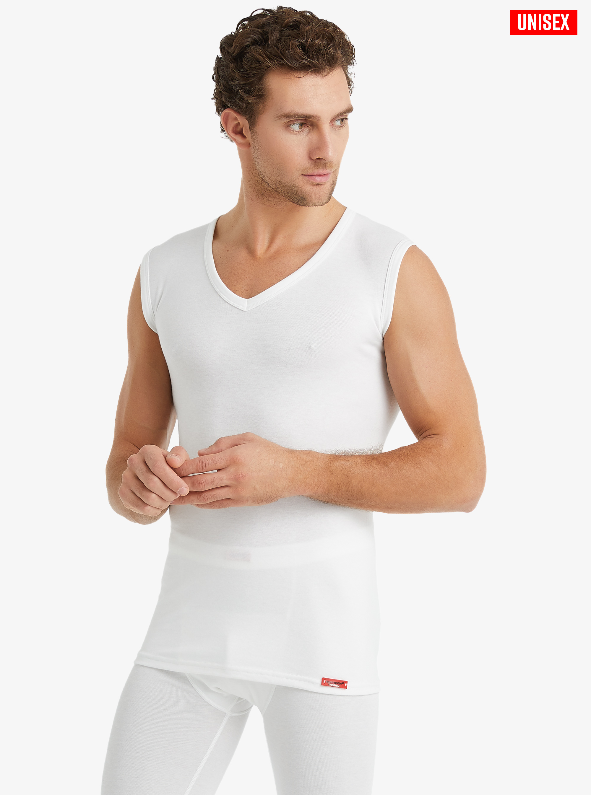 Unisex Termal Tişört 2. Seviye 9243 - Beyaz - 3