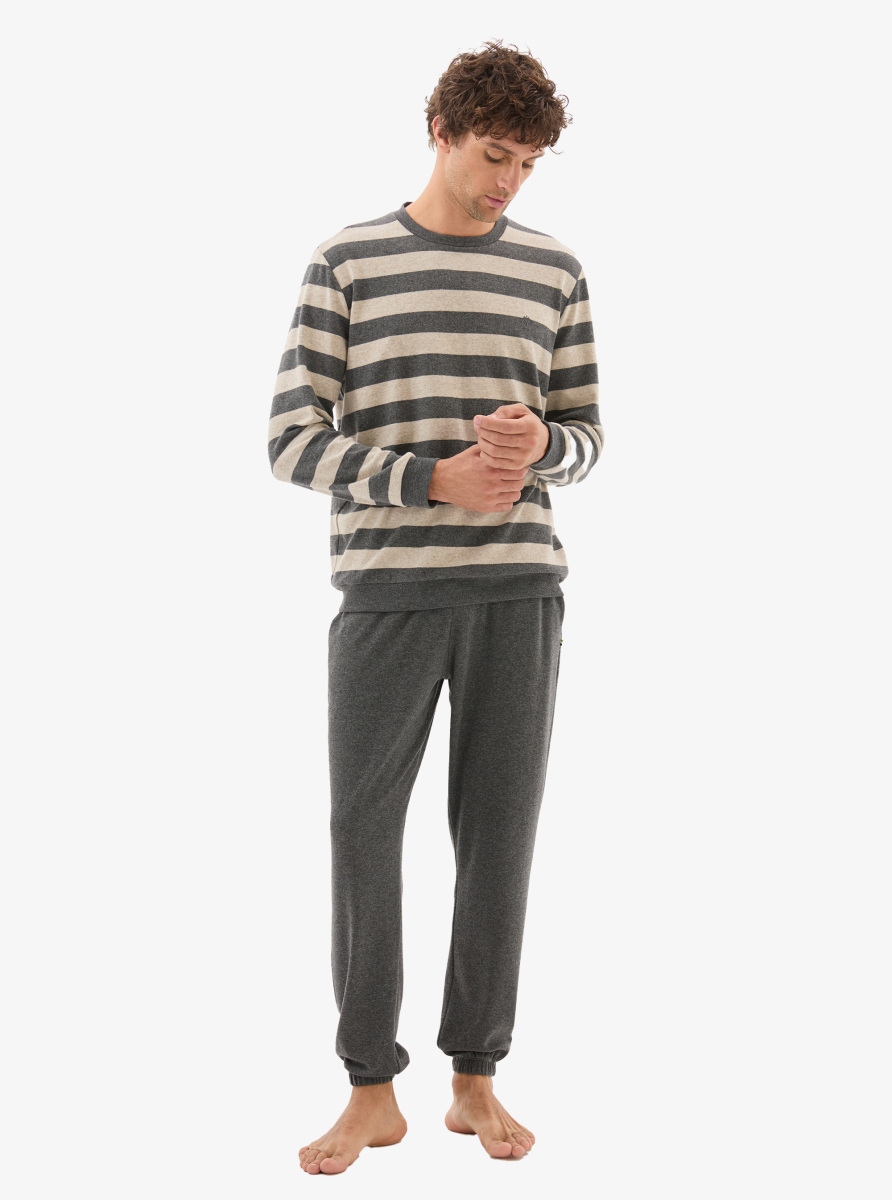 Erkek Termal Pijama Takımı 40797 - Antrasit - 5