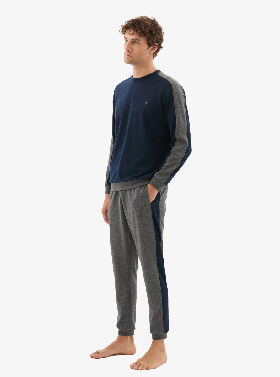 Erkek Termal Pijama Takımı 40802 - Lacivert - 5