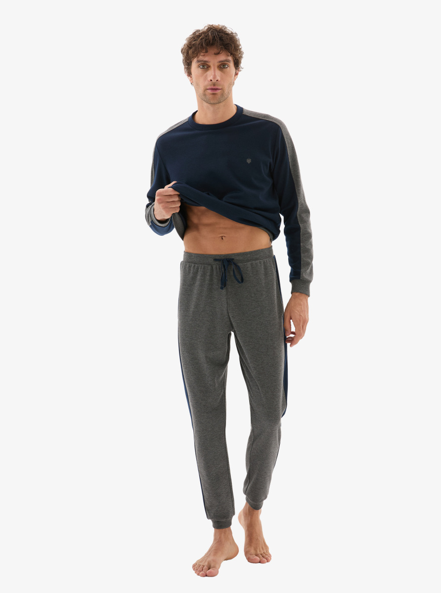 Erkek Termal Pijama Takımı 40802 - Lacivert - 6