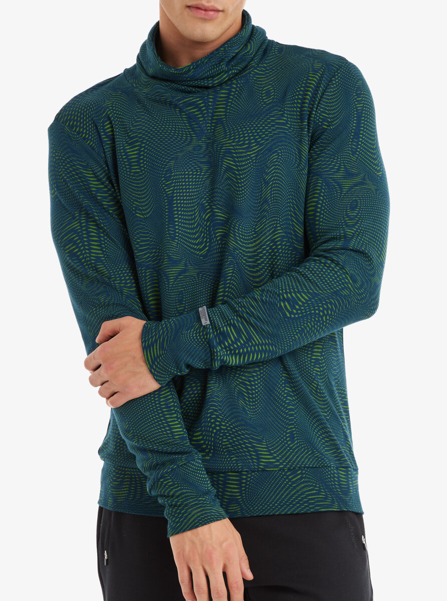 Erkek Termal Sweatshirt 2. Seviye 30703 - Yeşil - Blackspade (1)