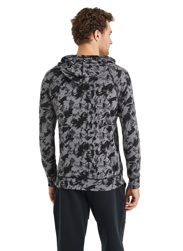 Erkek Termal Sweatshirt 2. Seviye 7579 - Gri Melanj - 2