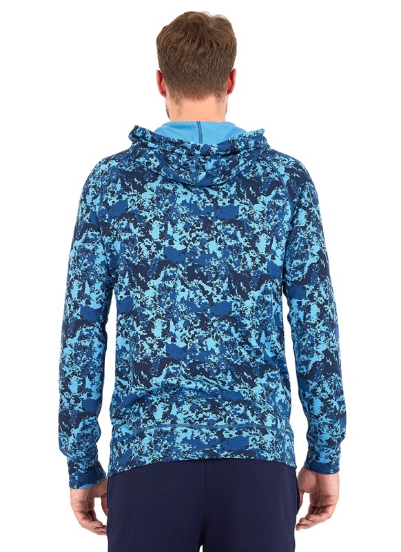 Erkek Termal Sweatshirt 2. Seviye 7579 - Mavi Çizgi Desenli - 2