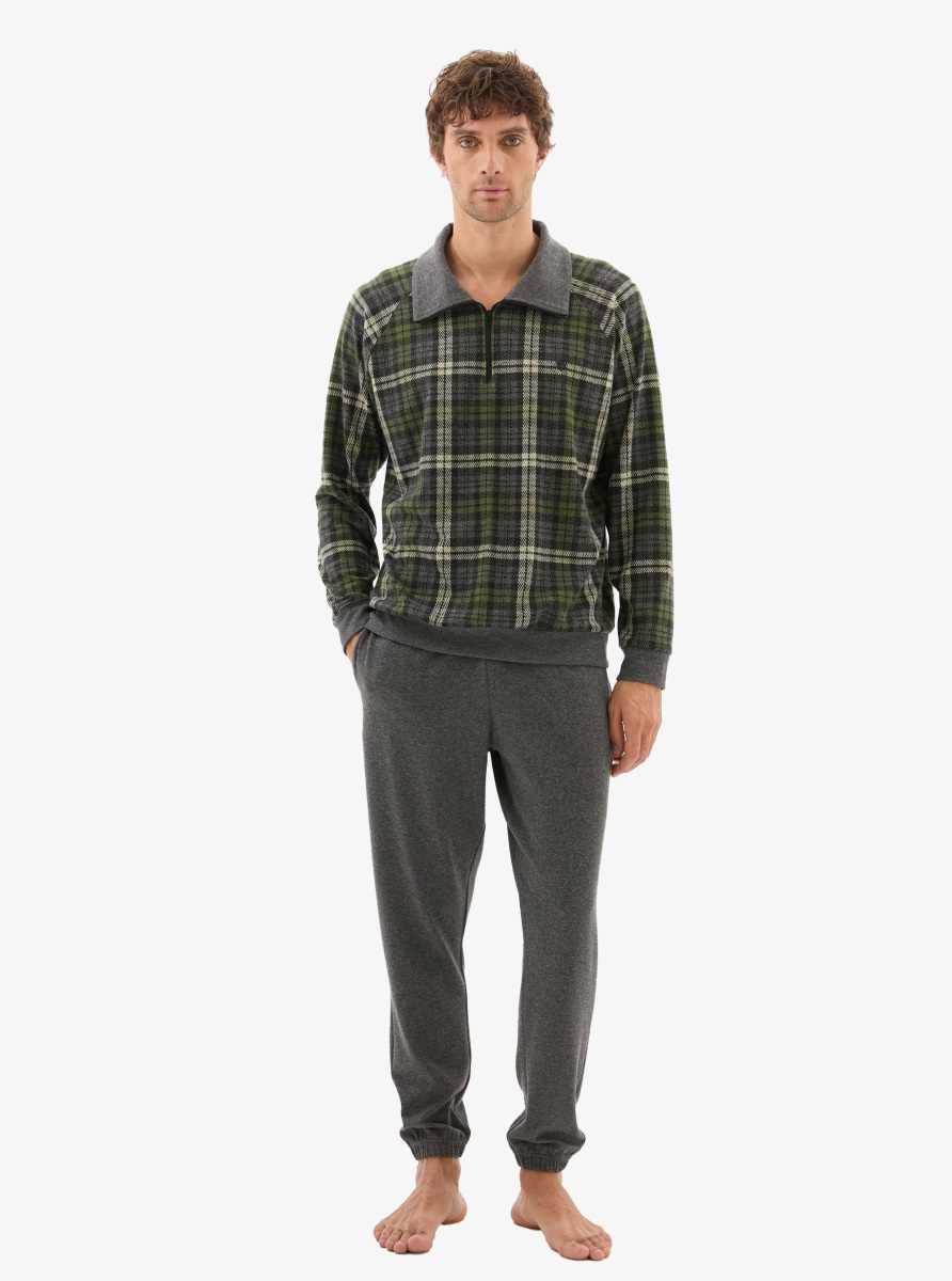 Erkek Termal Sweatshirt 40805 - Yeşil - 4