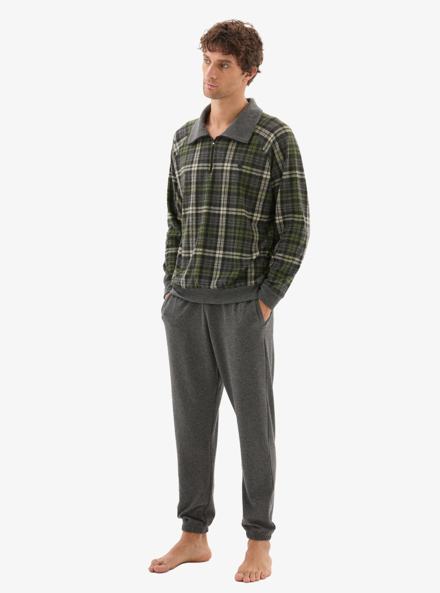 Erkek Termal Sweatshirt 40805 - Yeşil - 5