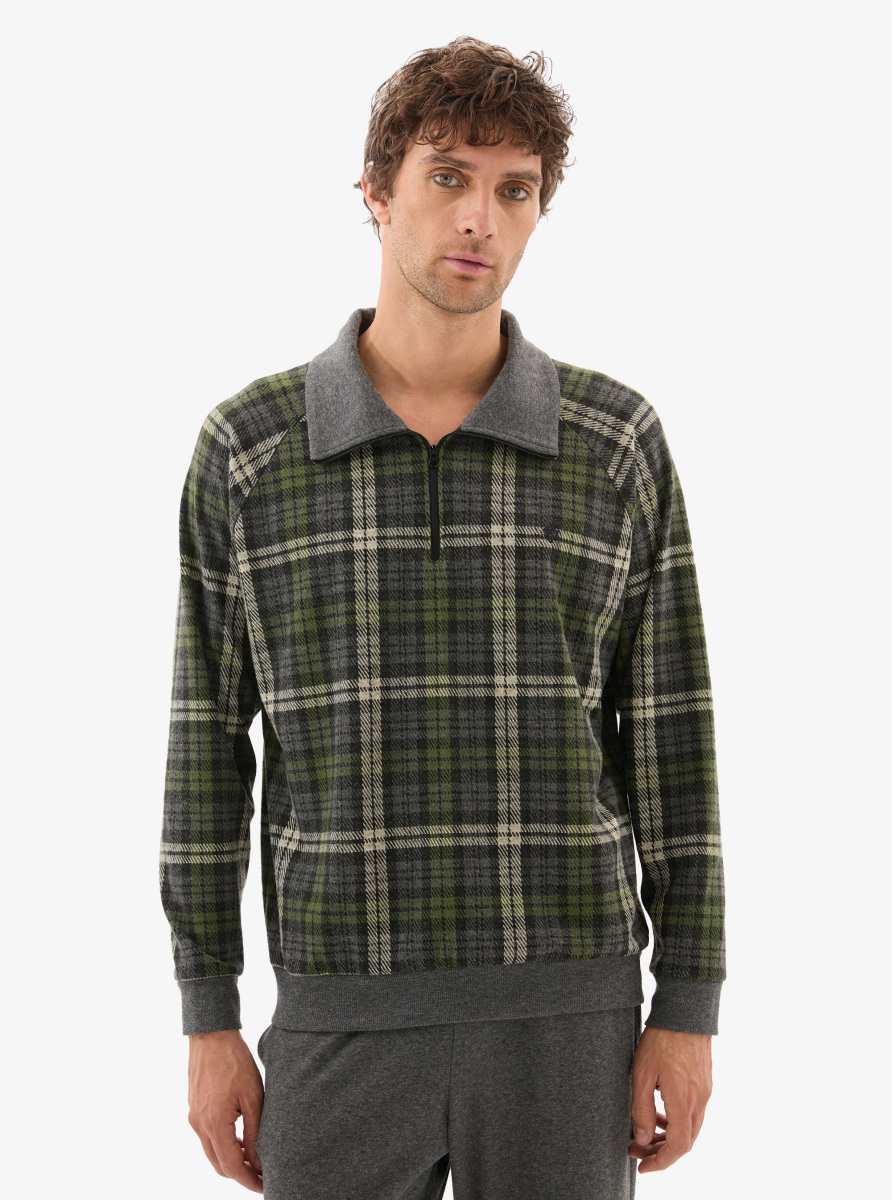 Erkek Termal Sweatshirt 40805 - Yeşil - 1