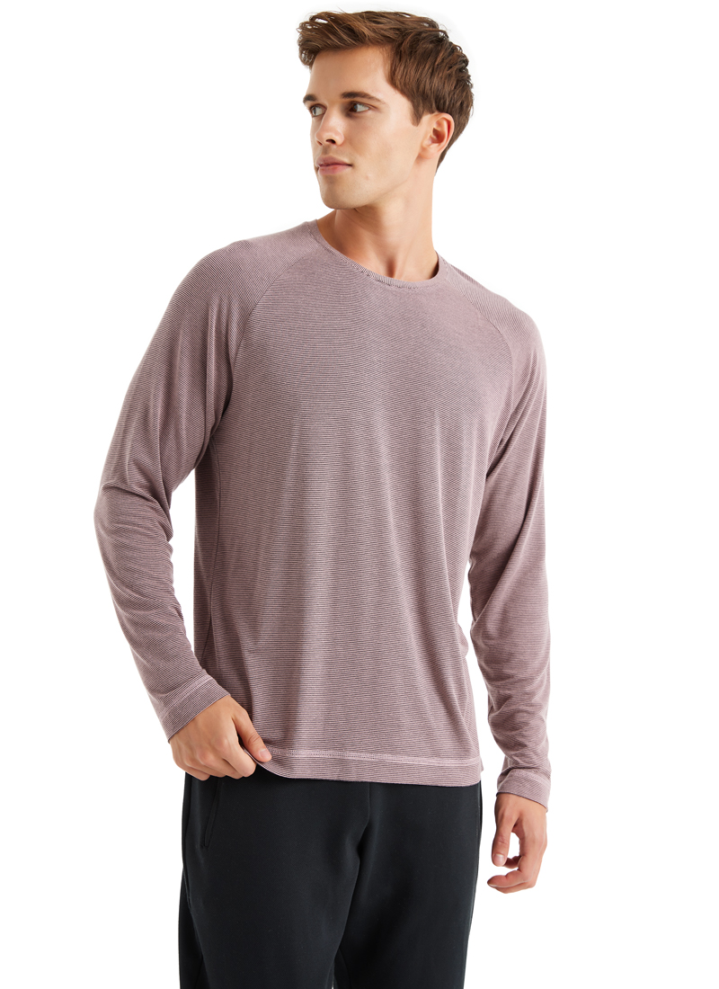 Erkek V Yaka T-Shirt 40617 - Pembe - Blackspade (1)