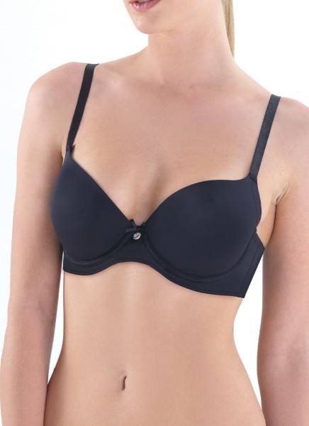 Dolgusuz Soft Kap Sütyen Essential 3005 - Siyah - Blackspade