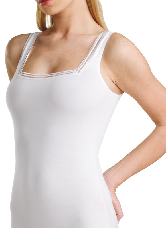 Kadın Dantelli Atlet Essential 1968 - Beyaz - 1