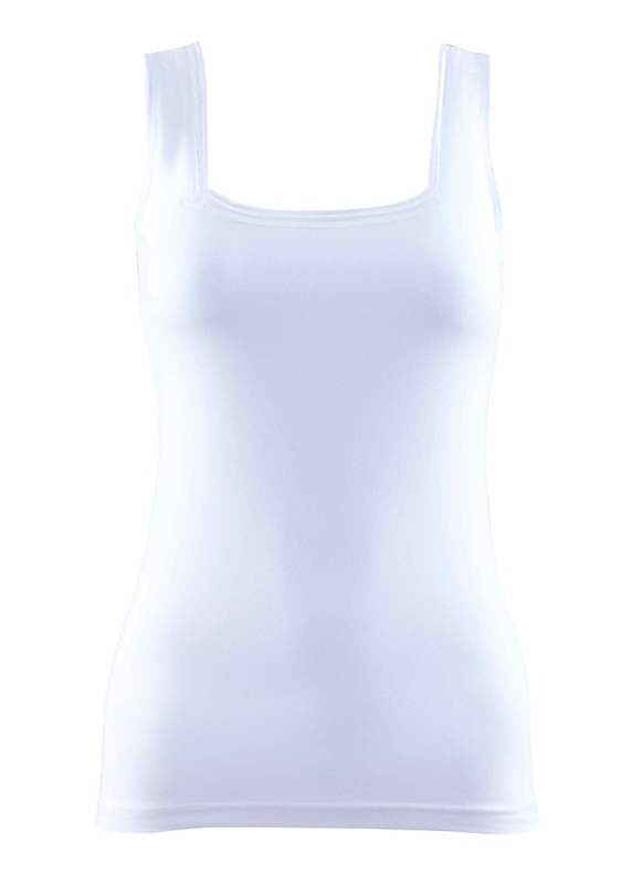 Kadın Dantelli Atlet Essential 1968 - Beyaz - 2