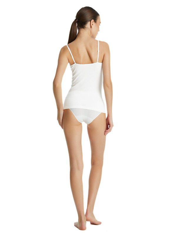 Kadın İnce Askılı Atlet Essential 1951 - Beyaz - 4