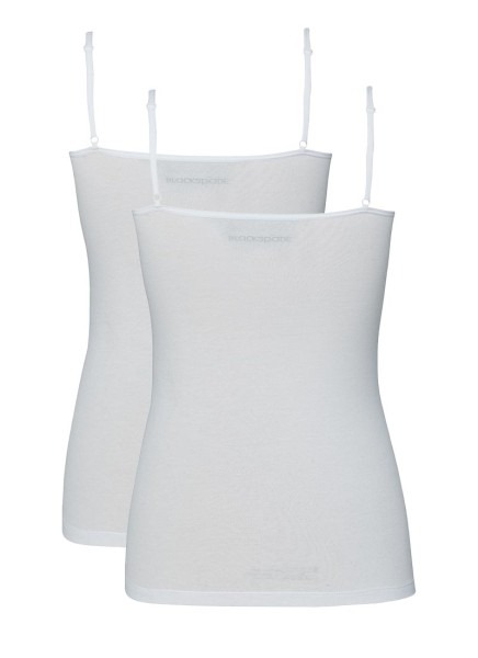 Kadın İnce Askılı Atlet 2'li Paket Essential 1591 - Beyaz - Blackspade (1)