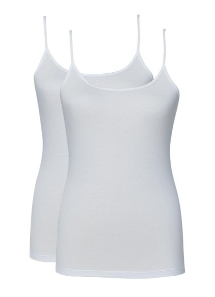 Kadın İnce Askılı Atlet 2'li Paket Essential 1591 - Beyaz - Blackspade