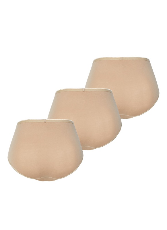 Kadın Külot 3'lü Paket Essential 1577 - Ten - 2