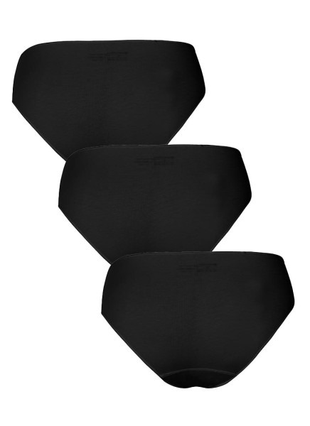 Kadın Slip Külot 3'lü Paket Essential 1574 - Siyah - Blackspade (1)