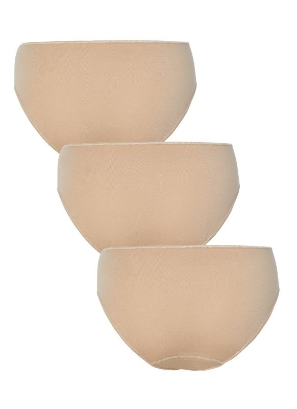 Kadın Slip Külot 3'lü Paket Essential 1574 - Ten - 2