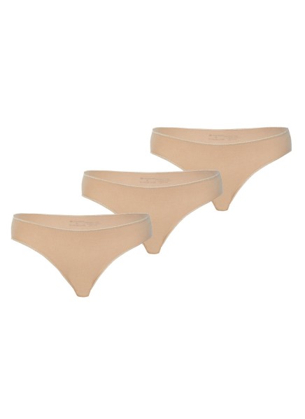 Kadın Slip Külot 3'lü Paket Essential 1574 - Ten - 1