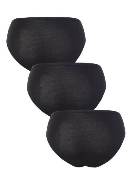 Kadın Slip Külot 3'lü Paket Essential 1575 - Siyah - Blackspade (1)