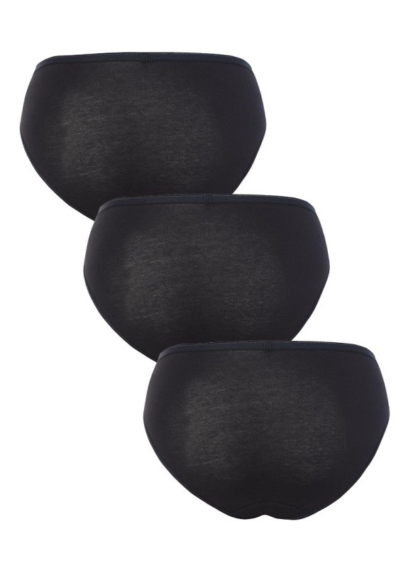 Kadın Slip Külot 3'lü Paket Essential 1575 - Siyah - 2