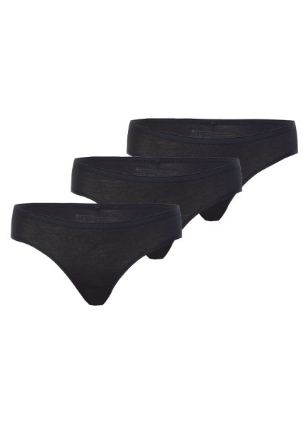 Kadın Slip Külot 3'lü Paket Essential 1575 - Siyah - Blackspade